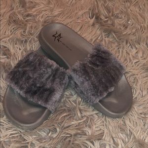 Grey Fur Slides